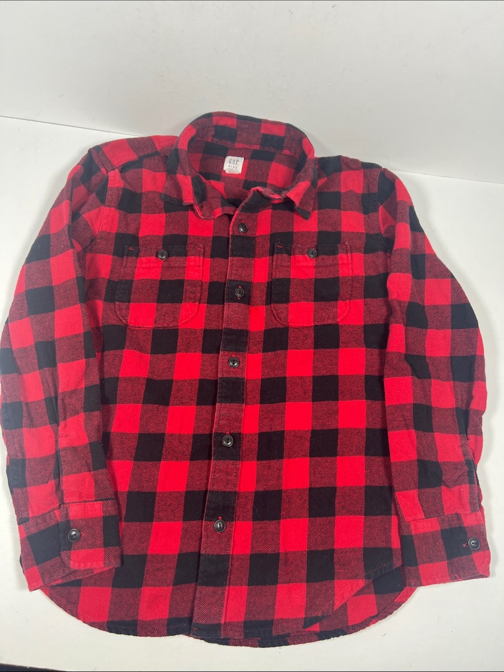 GAP Red and Black Buffalo Plaid Shirt